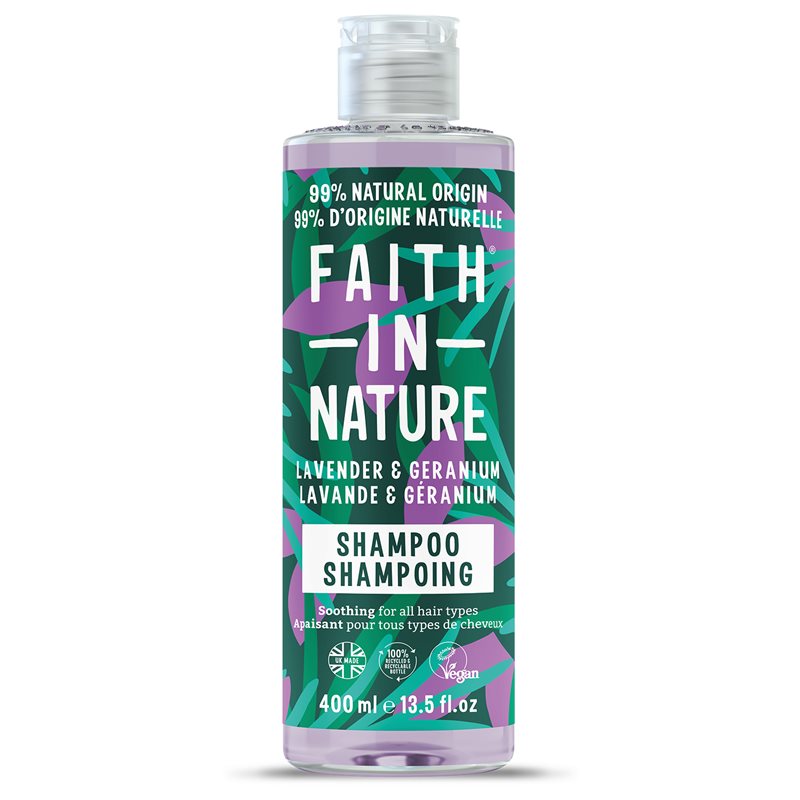 Faith in Nature Schampo Lavendel & Geranium - 400ml
