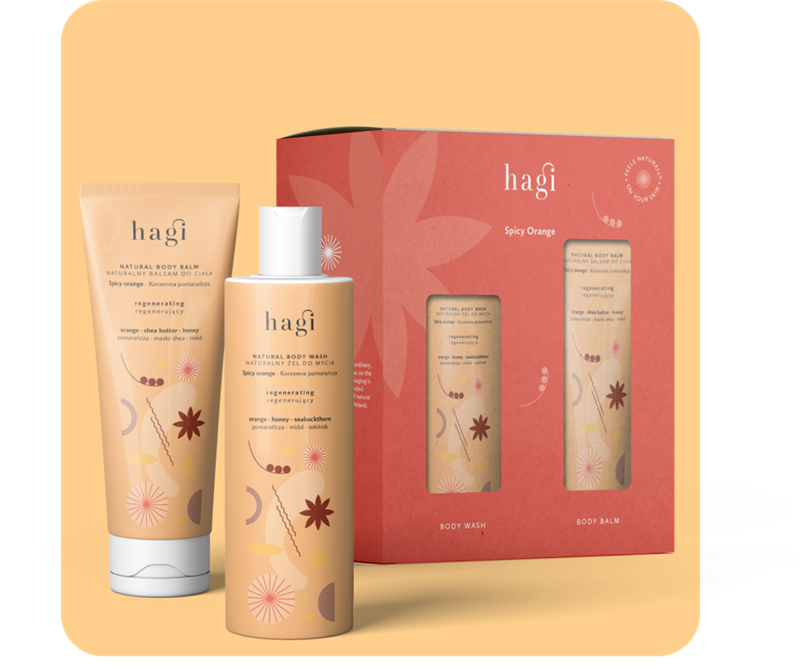 Hagi Giftset Spicy Orange Wash Gel + Body Balm