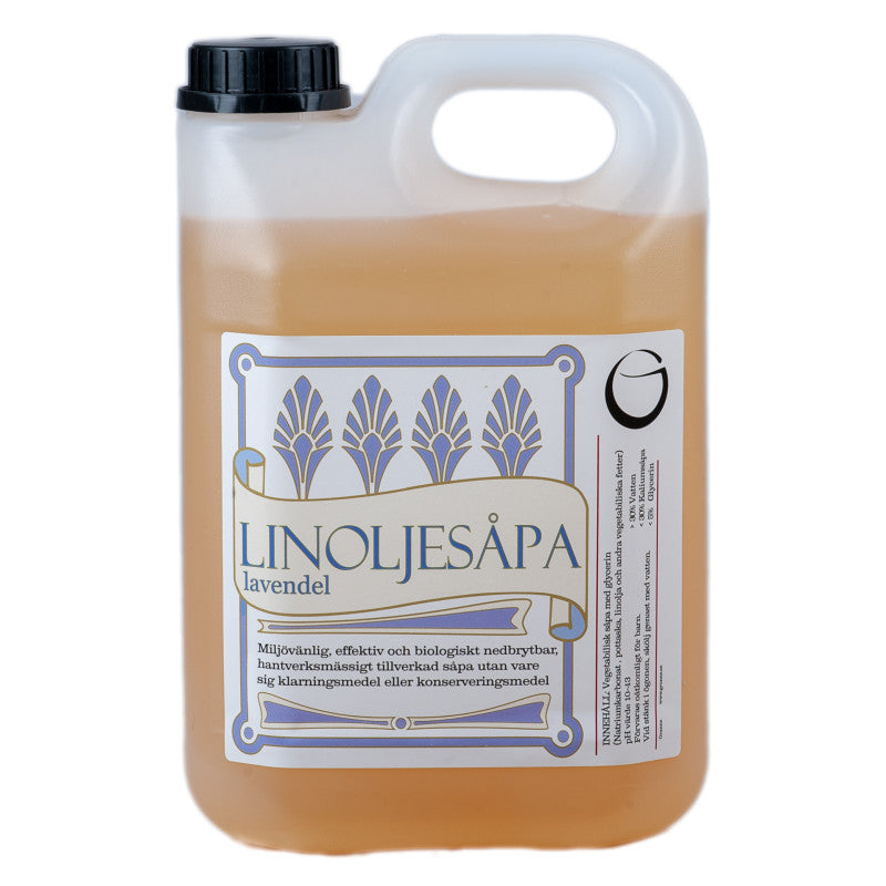 Grunne Linoljesåpa Lavendel - 2,5L svart
