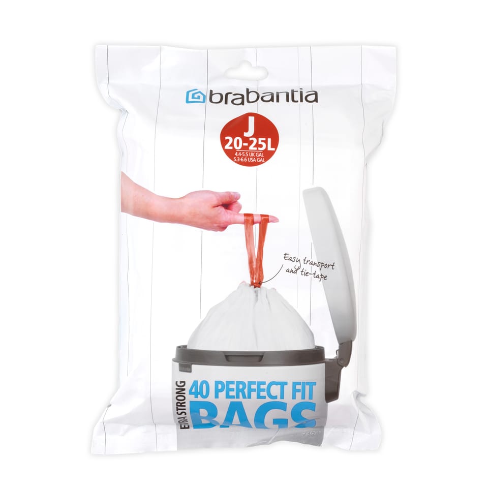 Brabantia Avfallspåse 23L (J) Dispenserpack gyllene i rostfritt-stal