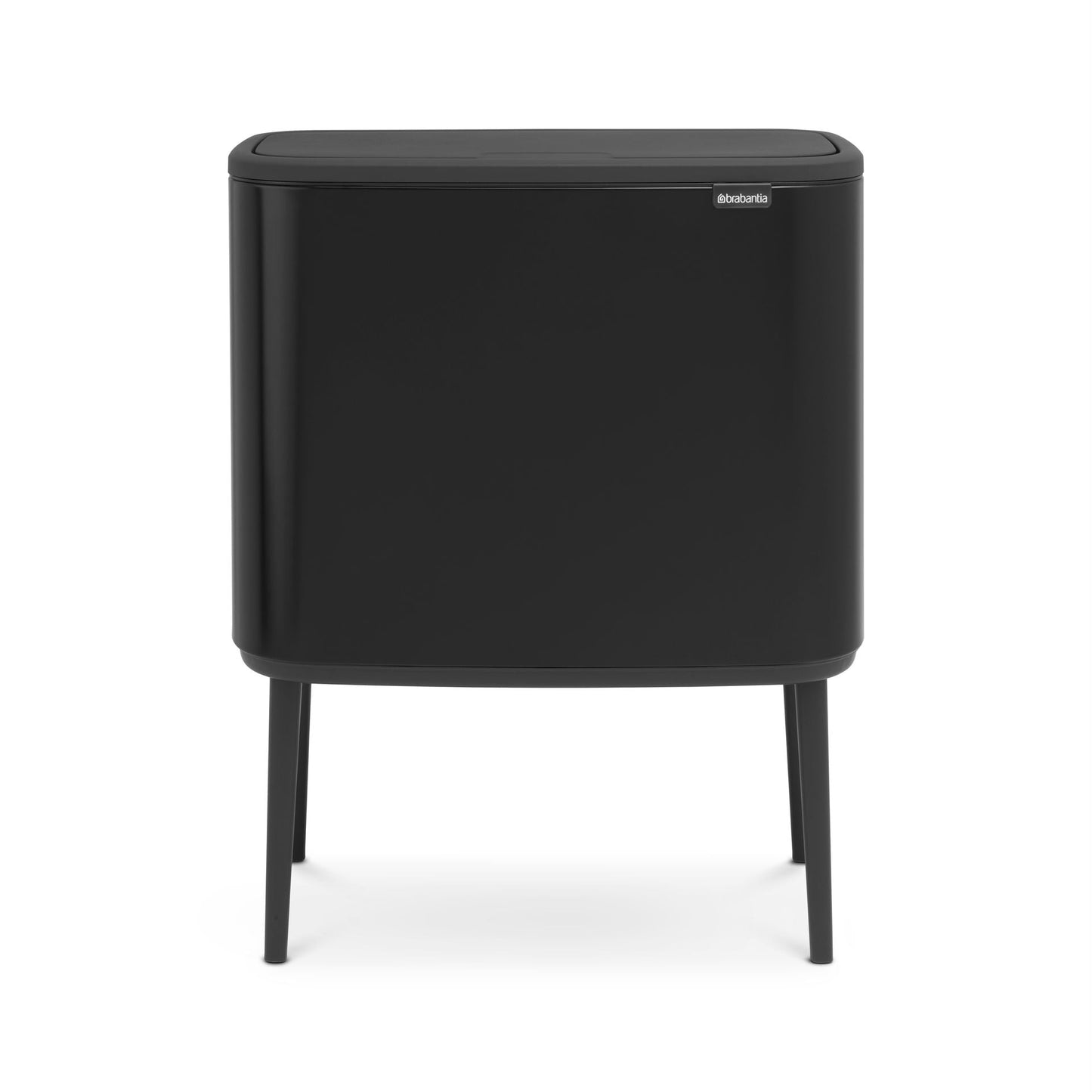 Brabantia Bo Touch Bin med ben Matt Svart - 36L gyllene i rostfritt-stal