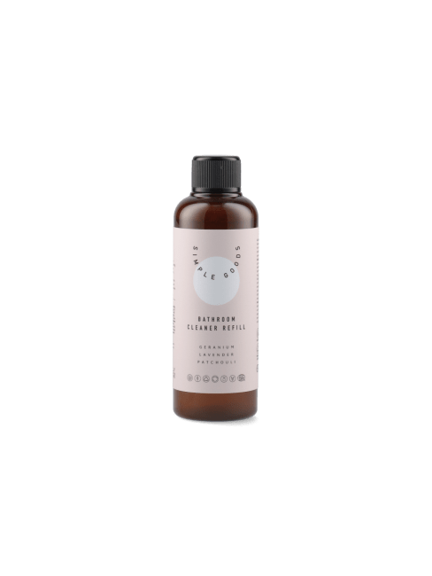 SIMPLE GOODS Refill Bathroom Cleaner Geranium Lavender Patchoul - 100ml svart