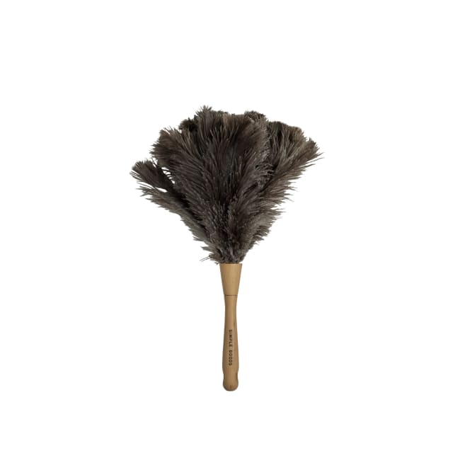 SIMPLE GOODS Dammvippa – Strutsfjäder & Bokträ