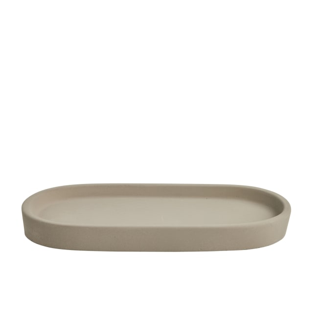 SIMPLE GOODS Flaskhållare – Oval Bricka i Betong Handgjord