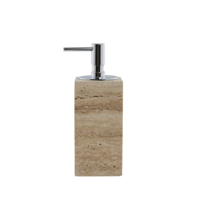 LENE BJERRE Travina Tvåldispenser – 6,5x6,5x19 cm, Linen vitt