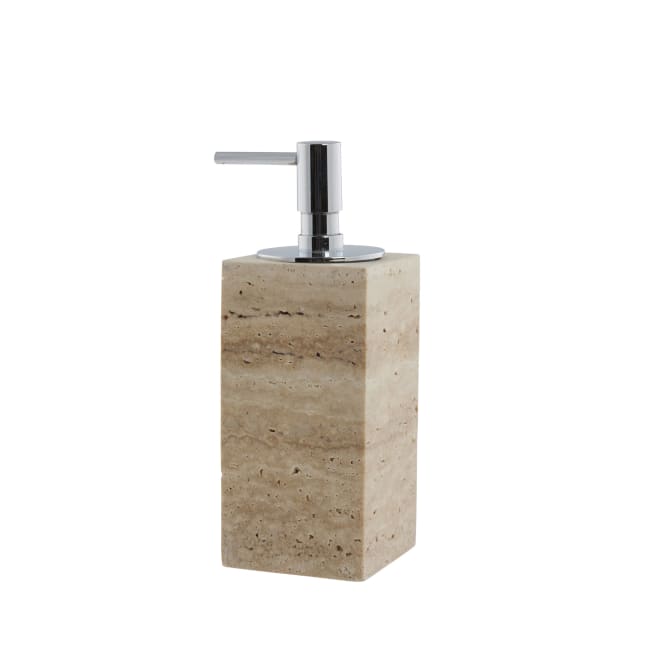 LENE BJERRE Travina Tvåldispenser – 6,5x6,5x19 cm, Linen