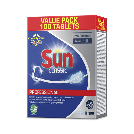 Maskindiskmedel Sun Pro Formula Classic Tabs - 100st från Sun CLassic