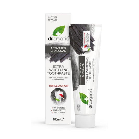 Dr Organic Tandkräm Aktivt Kol - 100ml