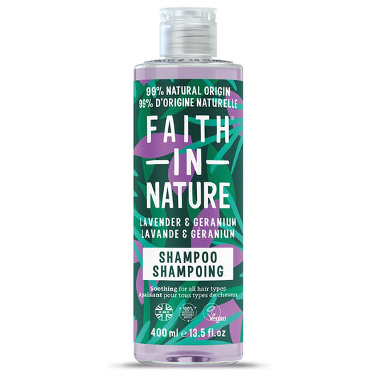 Faith in Nature  Schampo Lavendel & Geranium - 400ml