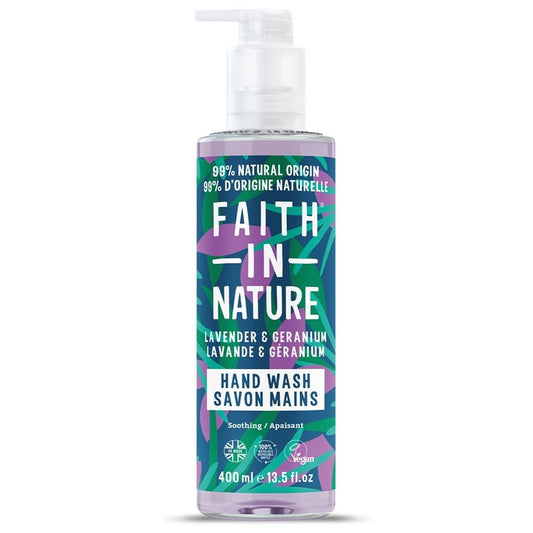 Faith in Nature Flytande Tvål Lavendel & Geranium - 400ml
