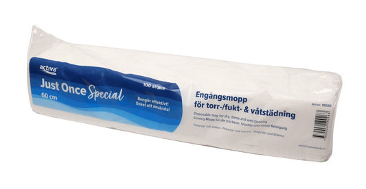 Engångsmopp Activa Just Once Special 60cm - 100st vitt