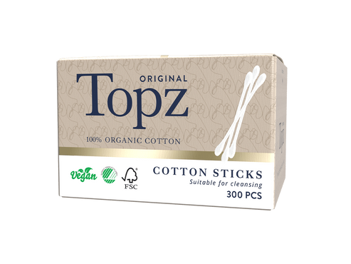Topz Bomullspinnar Premium Refill - 300st i bomull