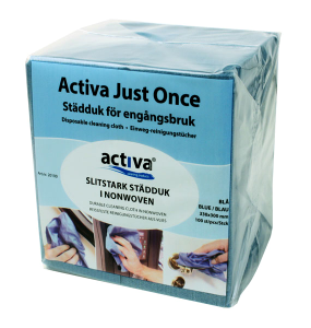 Städduk Activa Just Once Blå 33x33cm - 100st