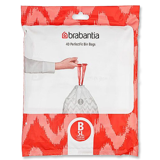 Brabantia Avfallspåse 5L (B) Dispenserpack gyllene i rostfritt-stal
