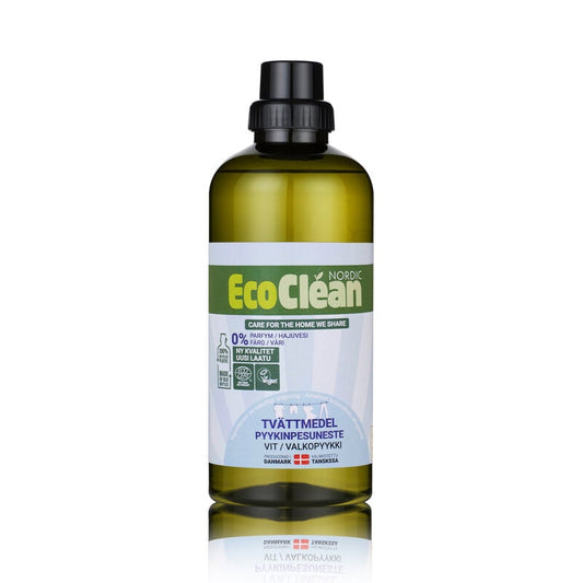 EcoClean Tvättmedel Vit Free & Clear - 1000ml