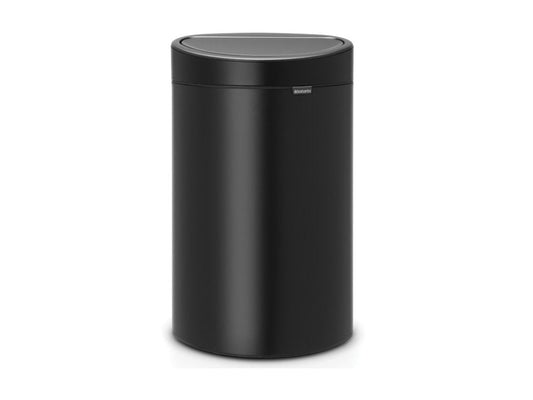 Brabantia Touch Bin New Matt Svart  - 40L gyllene i rostfritt-stal