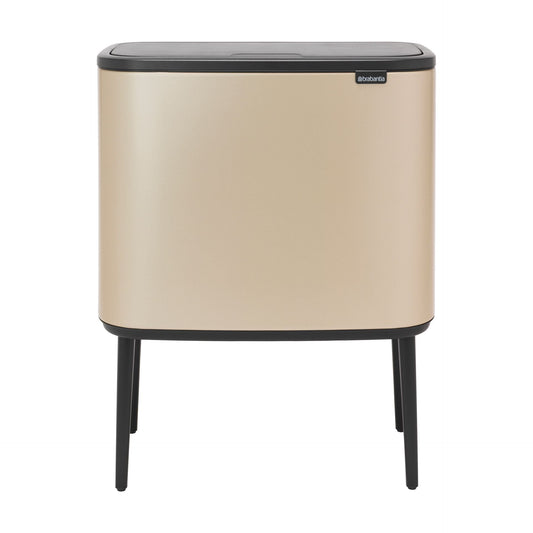 Brabanita Bo Touch Bin Med Ben Metallic Gold - 3x11 L gyllene i rostfritt-stal från Brabantia