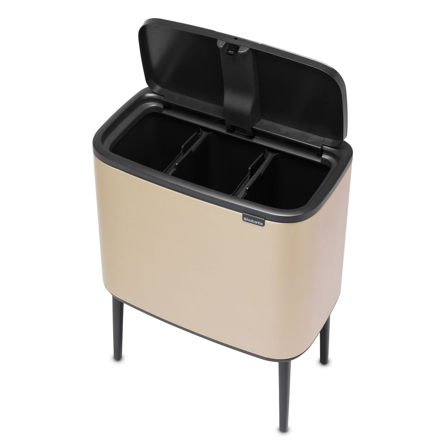 Brabanita Bo Touch Bin Med Ben Metallic Gold - 3x11 L