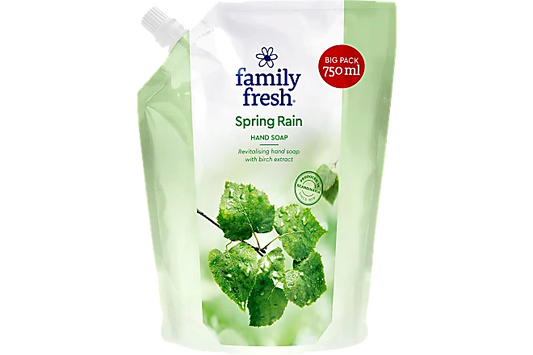 Family Fresh Tvål Spring Rain Refill - 750ml