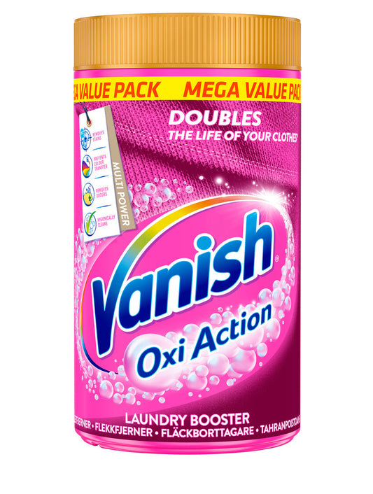 Vanish Oxi Action Fläckborttagningsmedel - 1,5kg rosa