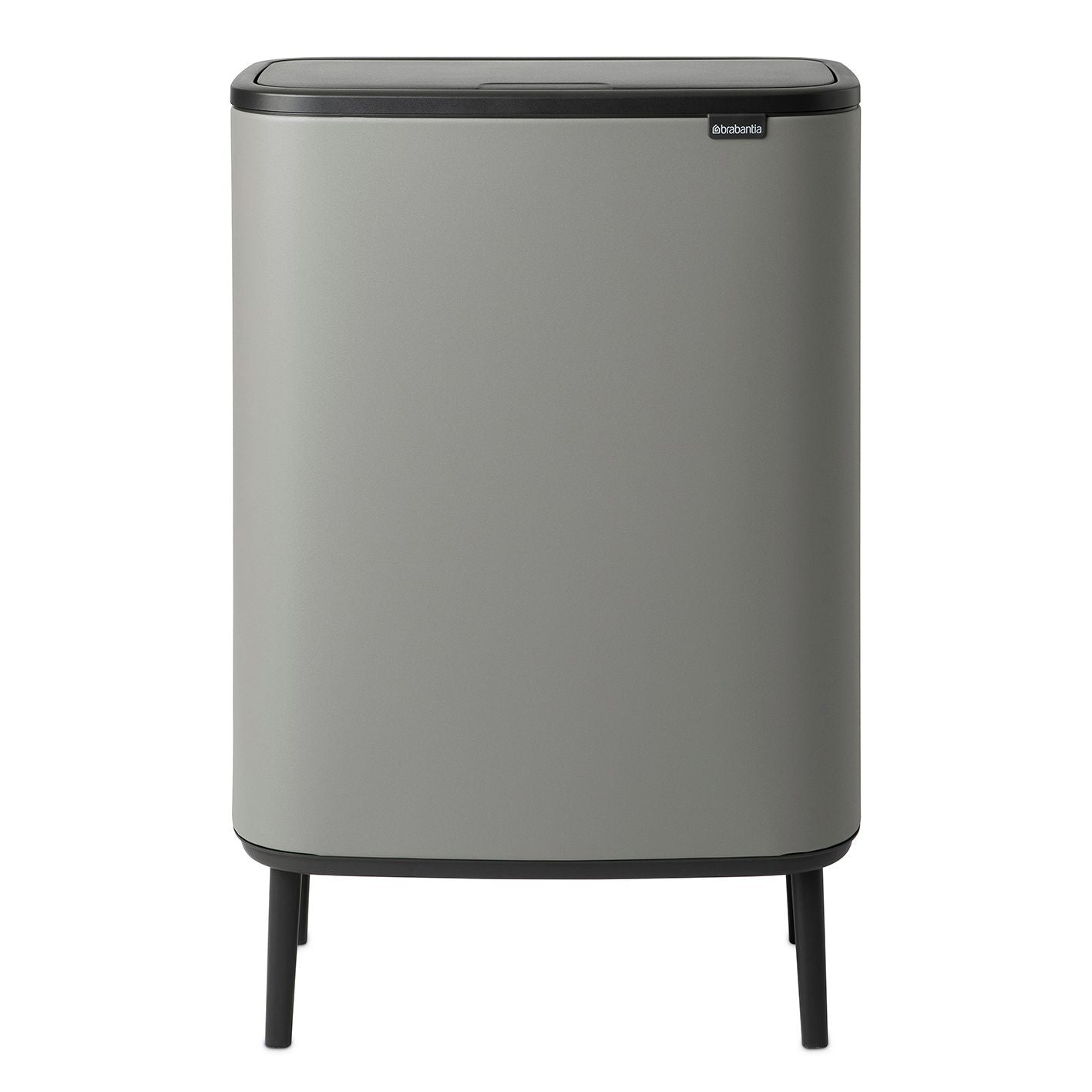 Brabantia Bo Touch Bin Med Ben Mineral Concrete Grey - 2x30L gyllene i rostfritt-stal