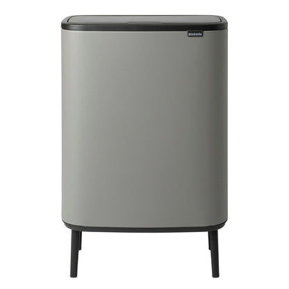 Brabantia Bo Touch Bin Med Ben Mineral Concrete Grey - 2x30L gyllene i rostfritt-stal
