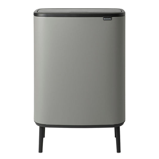 Brabantia Bo Touch Bin Med Ben Mineral Concrete Grey - 2x30L gyllene i rostfritt-stal