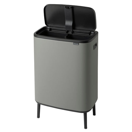 Brabantia Bo Touch Bin Med Ben Mineral Concrete Grey - 2x30L