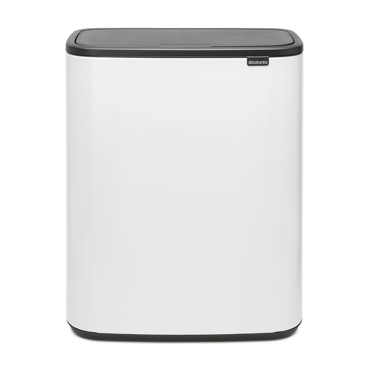 Brabantia Bo Touch Bin Vit - 2x30L gyllene i rostfritt-stal