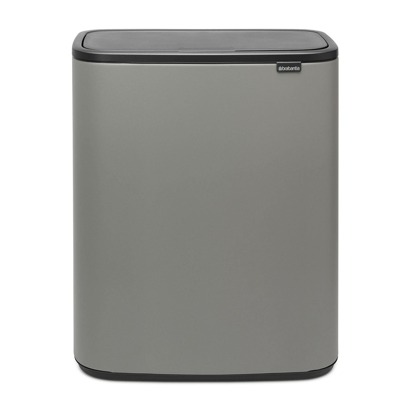 Brabantia Bo Touch Bin Mineral Concrete Grey - 2x30L gyllene i rostfritt-stal