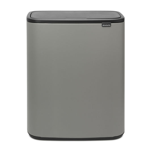 Brabantia Bo Touch Bin Mineral Concrete Grey - 2x30L gyllene i rostfritt-stal