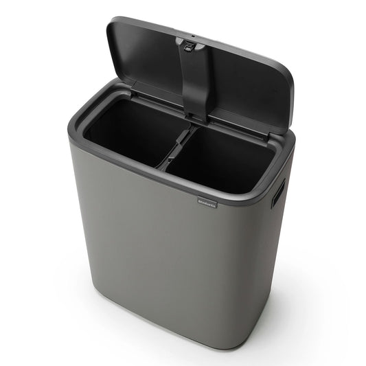 Brabantia Bo Touch Bin Mineral Concrete Grey - 2x30L