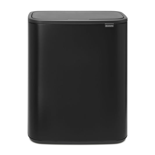 Brabantia Bo Touch Bin Matt Svart - 60L gyllene i rostfritt-stal