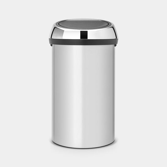 Brabantia Touch Bin New Matt Grå - 60L gyllene i rostfritt-stal