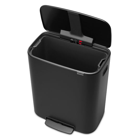 Brabantia Bo Pedal Bin Matt Svart - 60L