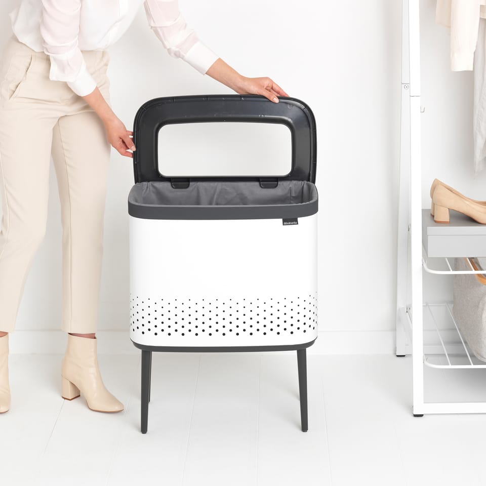 Brabantia Bo Tvättkorg Vit - 60L