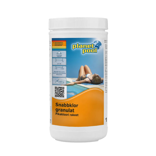 PLANET POOL Snabbklor granulat 1 kg från Planet Pool