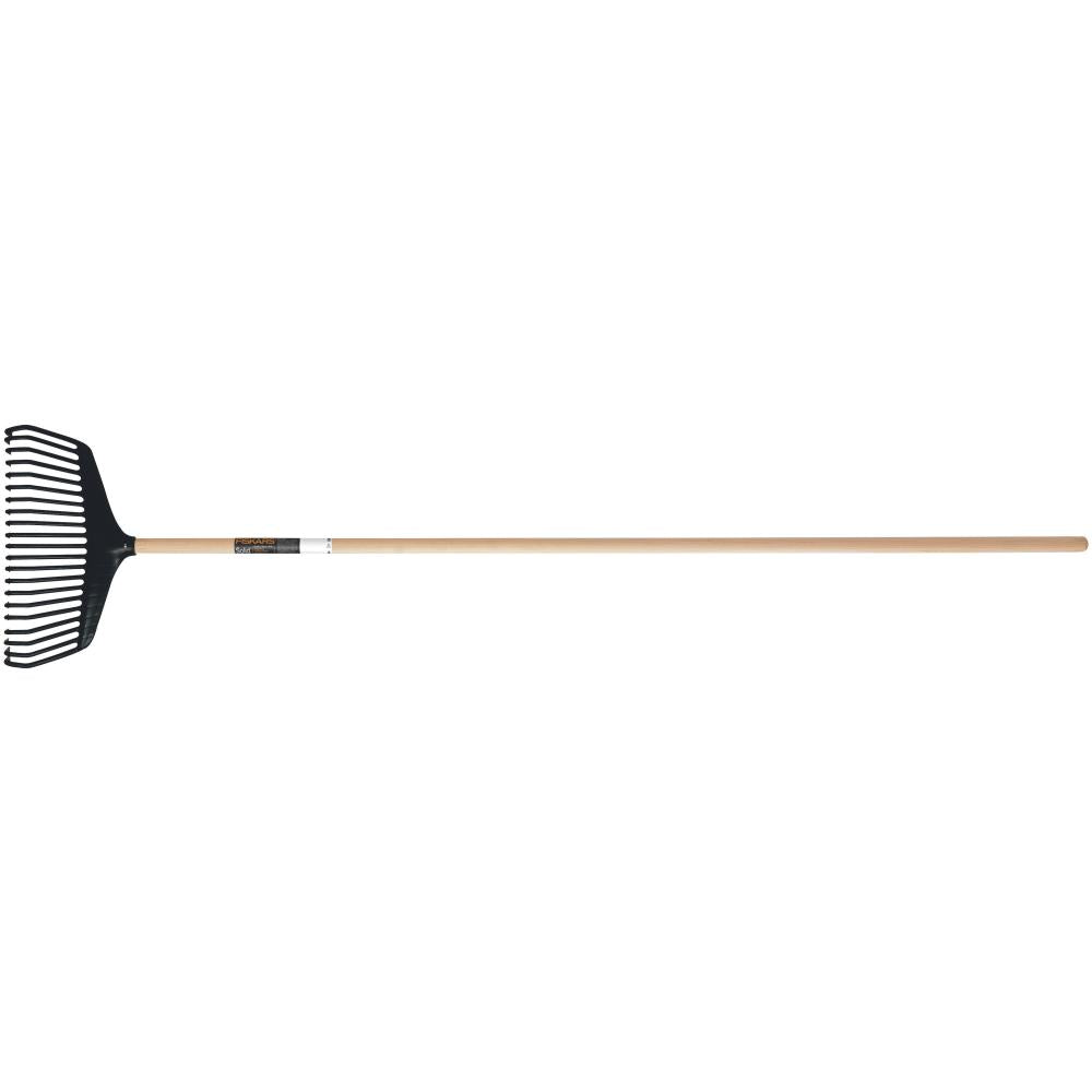 Fiskars Lövräfsa 21-Flata Pinnar Solid svart