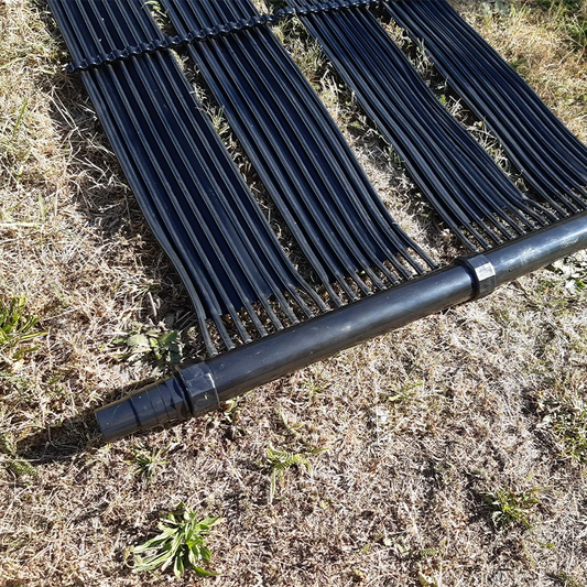 Solfångare, 3,7 m², 610 x 61 cm, med kopplingssats