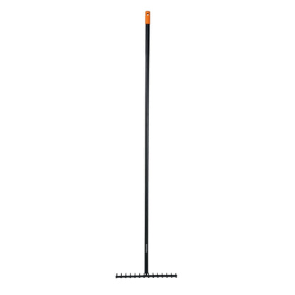 Fiskars Trädgårdskratta 14-Böjda Pinnar Solid svart