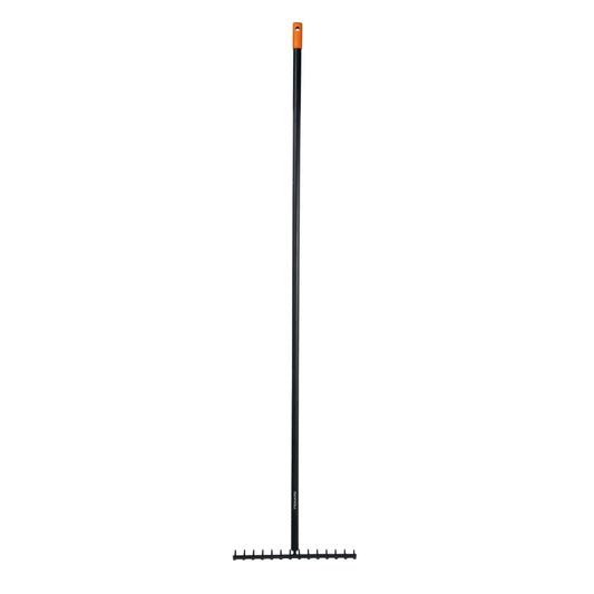 Fiskars Trädgårdskratta 14-Böjda Pinnar Solid svart