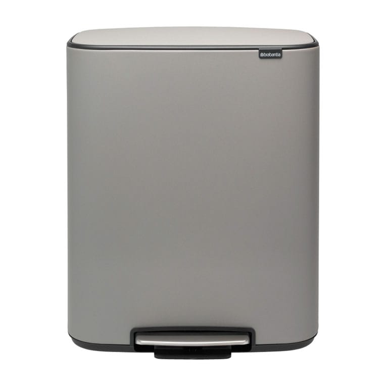 Brabantia Bo Pedal Bin Mineral Concrete Grey - 60L gyllene i rostfritt-stal