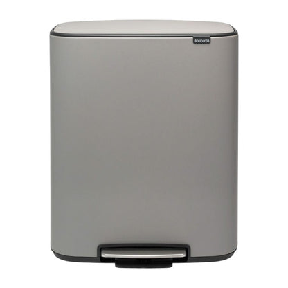 Brabantia Bo Pedal Bin Mineral Concrete Grey - 60L gyllene i rostfritt-stal
