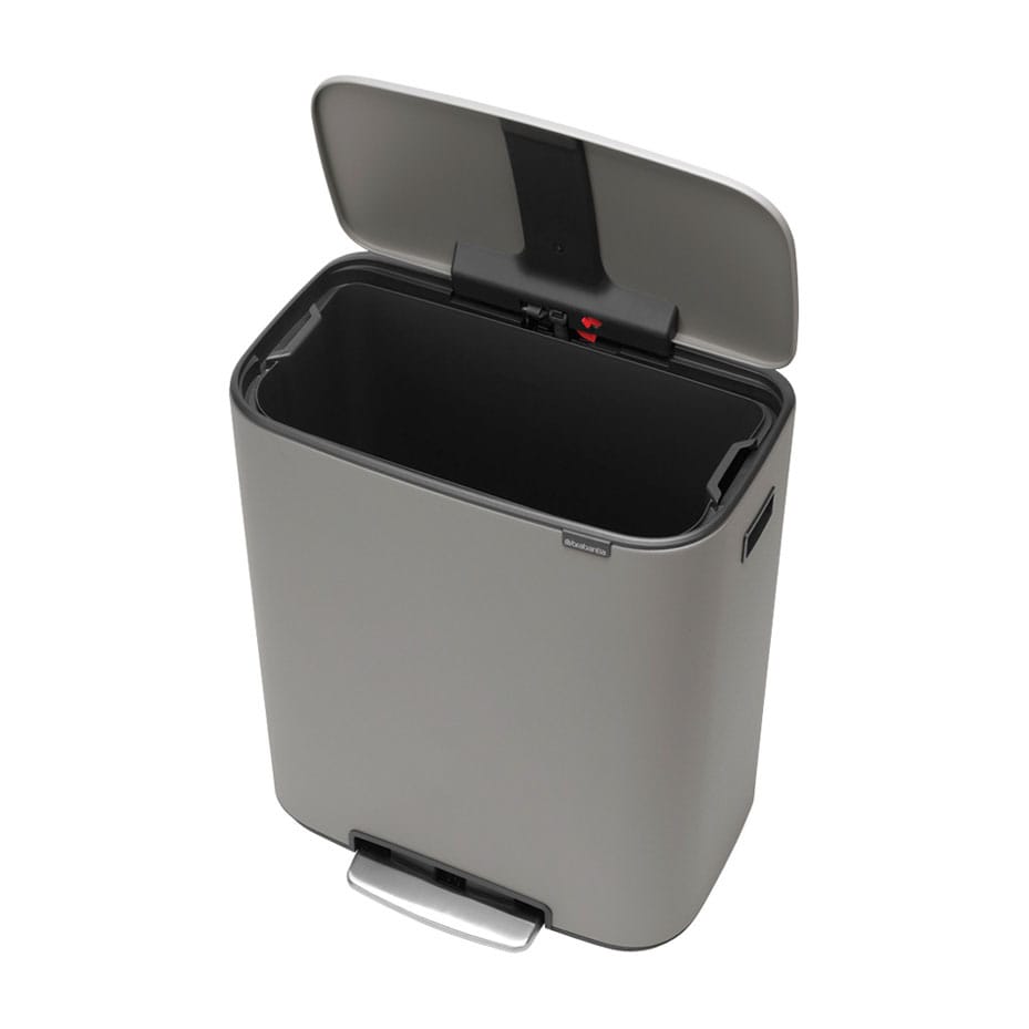 Brabantia Bo Pedal Bin Mineral Concrete Grey - 60L