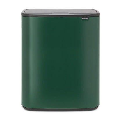 Brabantia Bo Touch Bin Pine Green - 60L gyllene i rostfritt-stal