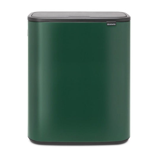Brabantia Bo Touch Bin Pine Green - 60L gyllene i rostfritt-stal