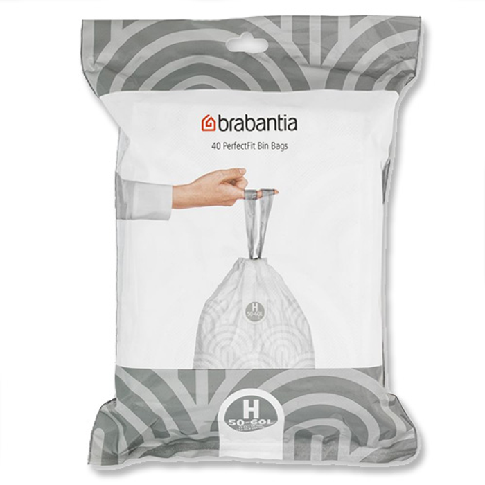 Brabantia Avfallspåse 50-60L (H) Dispenserpack gyllene i rostfritt-stal