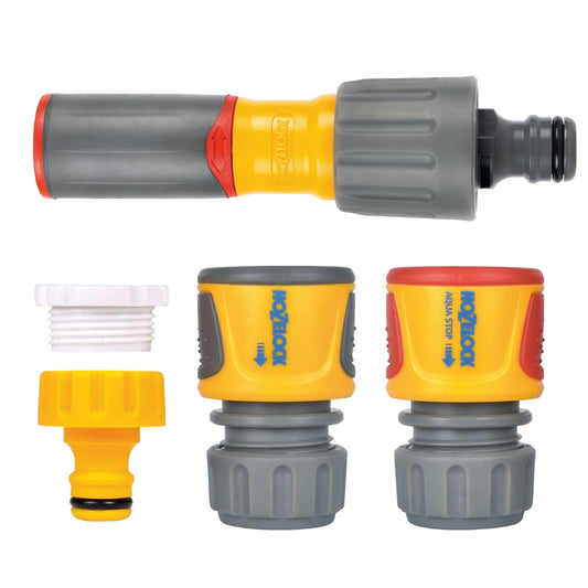 Hozelock Slangkopplingsstartset 4DEL 3IN1 gratt