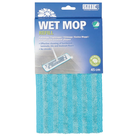 Smart Fuktmopp Microfiber - 45 CM vitt i gummi