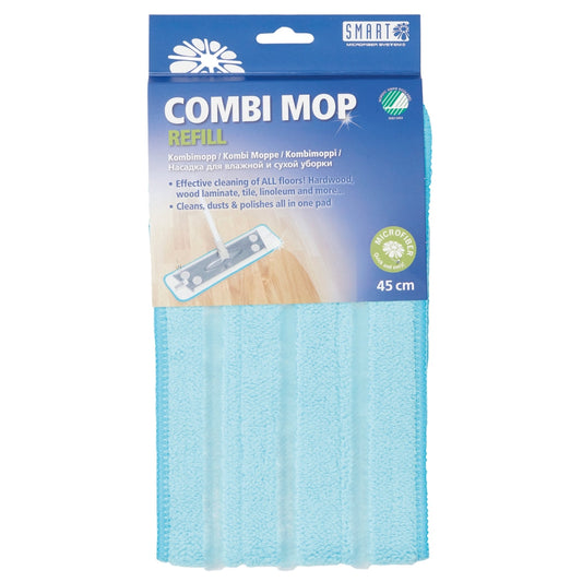 Smart Kombimopp Microfiber - 45 CM vitt i gummi